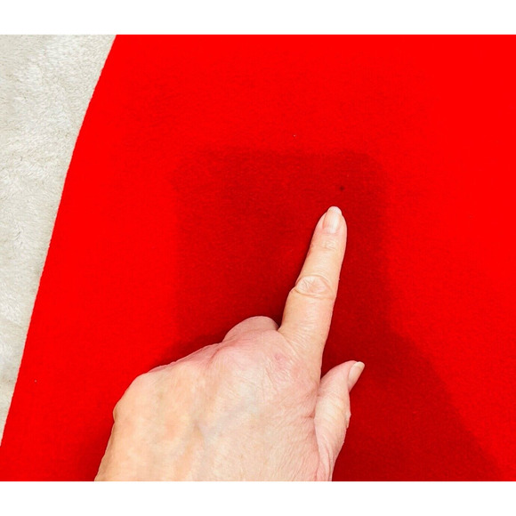 Soft Surroundings Wool Blend Coat Womens M‎ Red Frog Clasp Long City Holiday - Picture 14 of 14